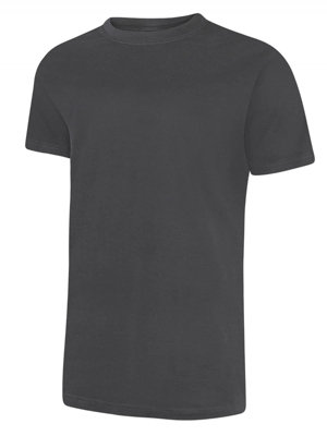 Uneek - Unisex Classic T-shirt - Reactive Dyed - Charcoal - Size 6XL