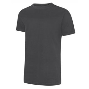 Uneek - Unisex Classic T-shirt - Reactive Dyed - Charcoal - Size L