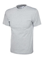 Uneek - Unisex Classic T-shirt - Reactive Dyed - Heather Grey - Size L