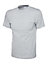 Uneek - Unisex Classic T-shirt - Reactive Dyed - Heather Grey - Size L