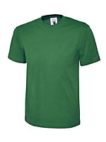 Uneek - Unisex Classic T-shirt - Reactive Dyed - Kelly Green - Size XS