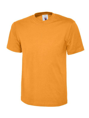 Uneek - Unisex Classic T-shirt - Reactive Dyed - Orange - Size L