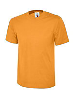 Uneek - Unisex Classic T-shirt - Reactive Dyed - Orange - Size XS