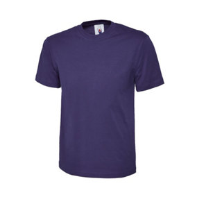 Uneek - Unisex Classic T-shirt - Reactive Dyed - Purple - Size 2XL