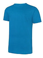 Uneek - Unisex Classic T-shirt - Reactive Dyed - Sapphire Blue - Size 4XL