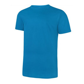 Uneek - Unisex Classic T-shirt - Reactive Dyed - Sapphire Blue - Size L