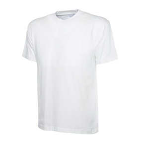 Uneek - Unisex Classic T-shirt - Reactive Dyed - White - Size L