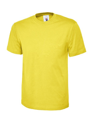 Uneek - Unisex Classic T-shirt - Reactive Dyed - Yellow - Size 4XL