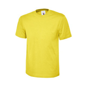 Uneek - Unisex Classic T-shirt - Reactive Dyed - Yellow - Size L