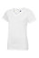 Uneek - Unisex Classic V Neck T Shirt - Reactive Dyed - White - Size M