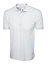 Uneek - Unisex Cotton Rich Poloshirt - 100% Cotton - White - Size L