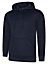 Uneek - Unisex Deluxe Hooded Sweatshirt/Jumper - 60% Ring Spun Combed Cotton 40% Polyester - Navy - Size S
