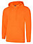 Uneek - Unisex Deluxe Hooded Sweatshirt/Jumper - 60% Ring Spun Combed Cotton 40% Polyester - Orange - Size 3XL