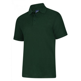 Uneek - Unisex Deluxe Poloshirt - 50% Polyester 50% Cotton - Bottle Green - Size 2XL