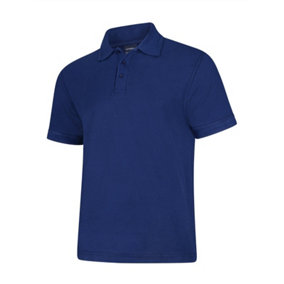 Uneek - Unisex Deluxe Poloshirt - 50% Polyester 50% Cotton - French Navy - Size 2XL