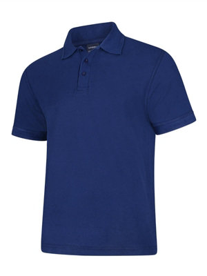 Uneek - Unisex Deluxe Poloshirt - 50% Polyester 50% Cotton - French Navy - Size 5XL