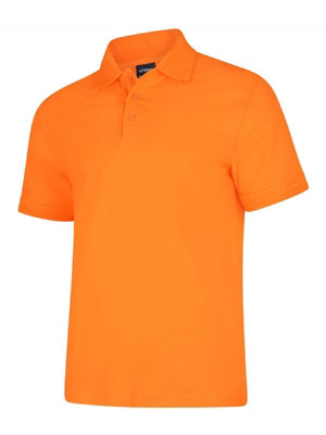 Uneek - Unisex Deluxe Poloshirt - 50% Polyester 50% Cotton - Orange - Size 4XL