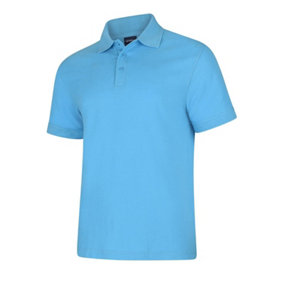 Uneek - Unisex Deluxe Poloshirt - 50% Polyester 50% Cotton - Sky - Size 2XL