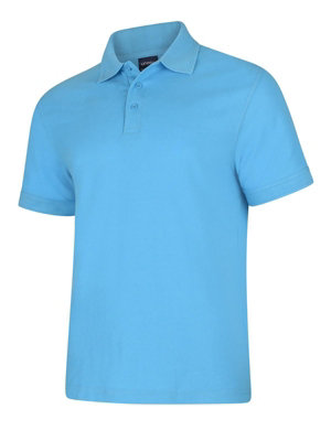 Uneek - Unisex Deluxe Poloshirt - 50% Polyester 50% Cotton - Sky - Size XS