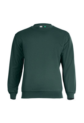 Uneek - Unisex Eco-friendly Sweatshirt/Jumper - Super Soft Luxurious Feel Fabric - Bottle Green - Size XS