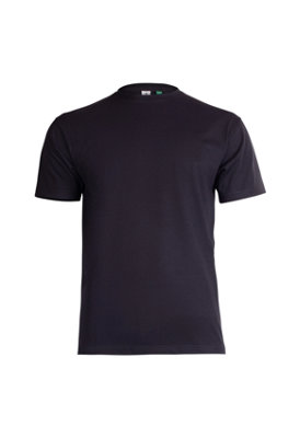 Uneek - Unisex Eco-friendly T Shirt - 75% Organic Cotton 25% Recycled Cotton - Black - Size XS