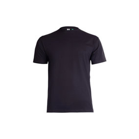 Uneek - Unisex Eco-friendly T Shirt - 75% Organic Cotton 25% Recycled Cotton - Black - Size XS