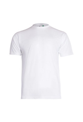 Uneek - Unisex Eco-friendly T Shirt - 75% Organic Cotton 25% Recycled Cotton - White - Size XS