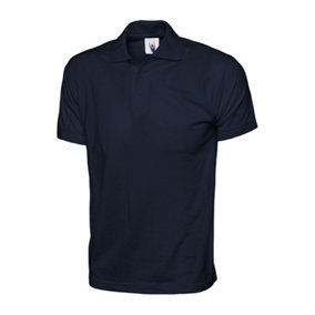 Uneek - Unisex Jersey Poloshirt - 100% Cotton - Navy - Size L