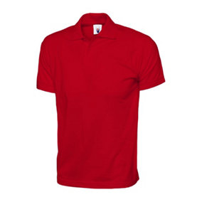 Uneek - Unisex Jersey Poloshirt - 100% Cotton - Red - Size 3XL