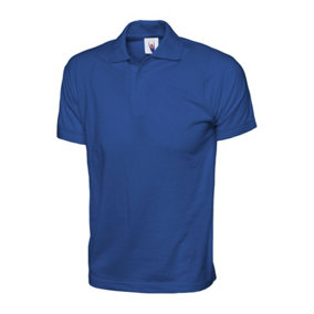 Uneek - Unisex Jersey Poloshirt - 100% Cotton - Royal - Size 2XL