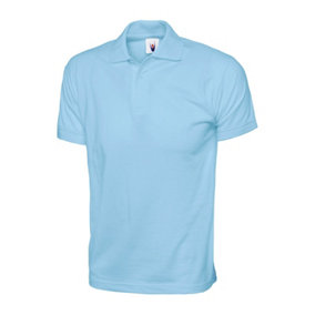 Uneek - Unisex Jersey Poloshirt - 100% Cotton - Sky - Size L