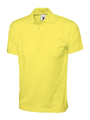 Uneek - Unisex Jersey Poloshirt - 100% Cotton - Yellow - Size 3XL