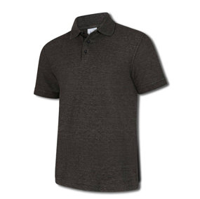 Uneek - Unisex Olympic Poloshirt - 50% Polyester 50% Cotton - Charcoal - Size 2XL