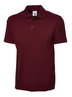 Uneek - Unisex Olympic Poloshirt - 50% Polyester 50% Cotton - Maroon - Size 4XL
