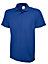 Uneek - Unisex Olympic Poloshirt - 50% Polyester 50% Cotton - Royal - Size XS