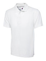Uneek - Unisex Olympic Poloshirt - 50% Polyester 50% Cotton - White - Size S
