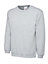 Uneek - Unisex Olympic Sweatshirt/Jumper - 50% Polyester 50% Cotton - Heather Grey - Size XS