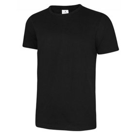 Uneek - Unisex Olympic T-shirt - Reactive Dyed - Black - Size L