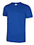 Uneek - Unisex Olympic T-shirt - Reactive Dyed - Royal - Size XS