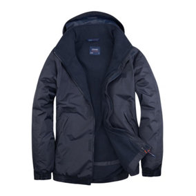 Uneek - Unisex Premium Outdoor Jacket - Main Fabric: 100% Polyester Waterproof Coated Fabr - Navy - Size 3XL