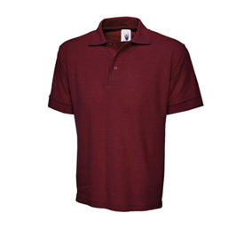 Uneek - Unisex Premium Poloshirt - 50% Polyester 50% Cotton - Maroon - Size 3XL