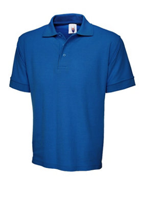 Uneek - Unisex Premium Poloshirt - 50% Polyester 50% Cotton - Royal - Size 4XL