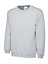 Uneek - Unisex Premium Sweatshirt/Jumper - 50% Polyester 50% Cotton - Heather Grey - Size XS