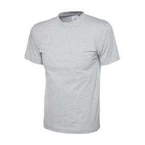 Uneek - Unisex Premium T-shirt - Reactive Dyed - Heather Grey - Size L