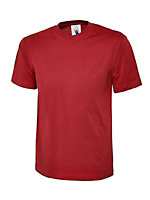 Uneek - Unisex Premium T-shirt - Reactive Dyed - Red - Size 2XL