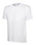 Uneek - Unisex Premium T-shirt - Reactive Dyed - White - Size 2XL