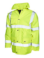 Uneek - Unisex Road Safety Jacket - Conforming to 89/686/EEC Directive - Yellow - Size XS