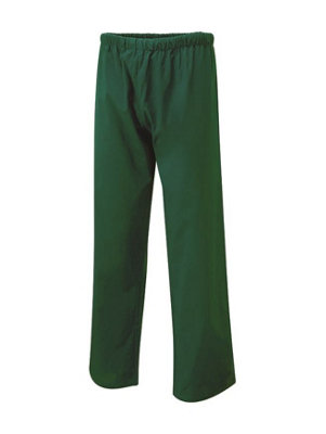 Uneek - Unisex Scrub Trouser - 65% Polyester 35% Cotton - Bottle Green - Size L