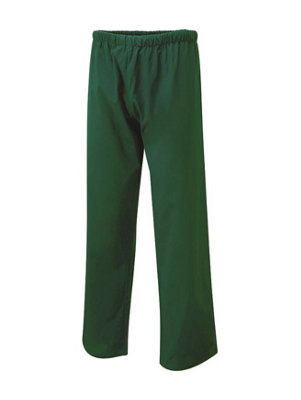 Uneek - Unisex Scrub Trouser - 65% Polyester 35% Cotton - Bottle Green - Size XS