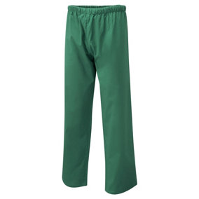 Uneek - Unisex Scrub Trouser - 65% Polyester 35% Cotton - Emerald - Size XS